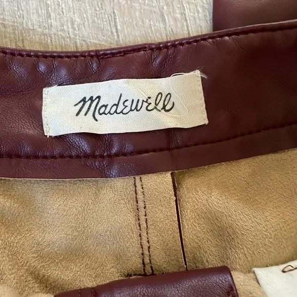 Madewell The Perfect Vintage Straight Jean: Leather Edition $148 31 - Picture 5 of 8